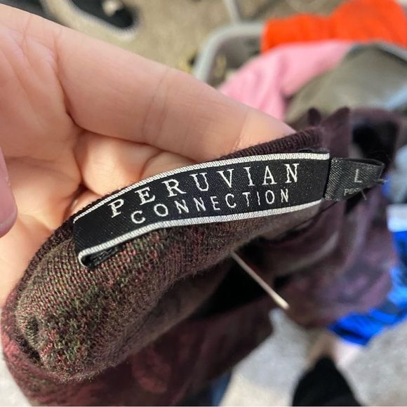 Peruvian Connection Autumn Foliage Sweater Dress Large - Picture 4 of 8